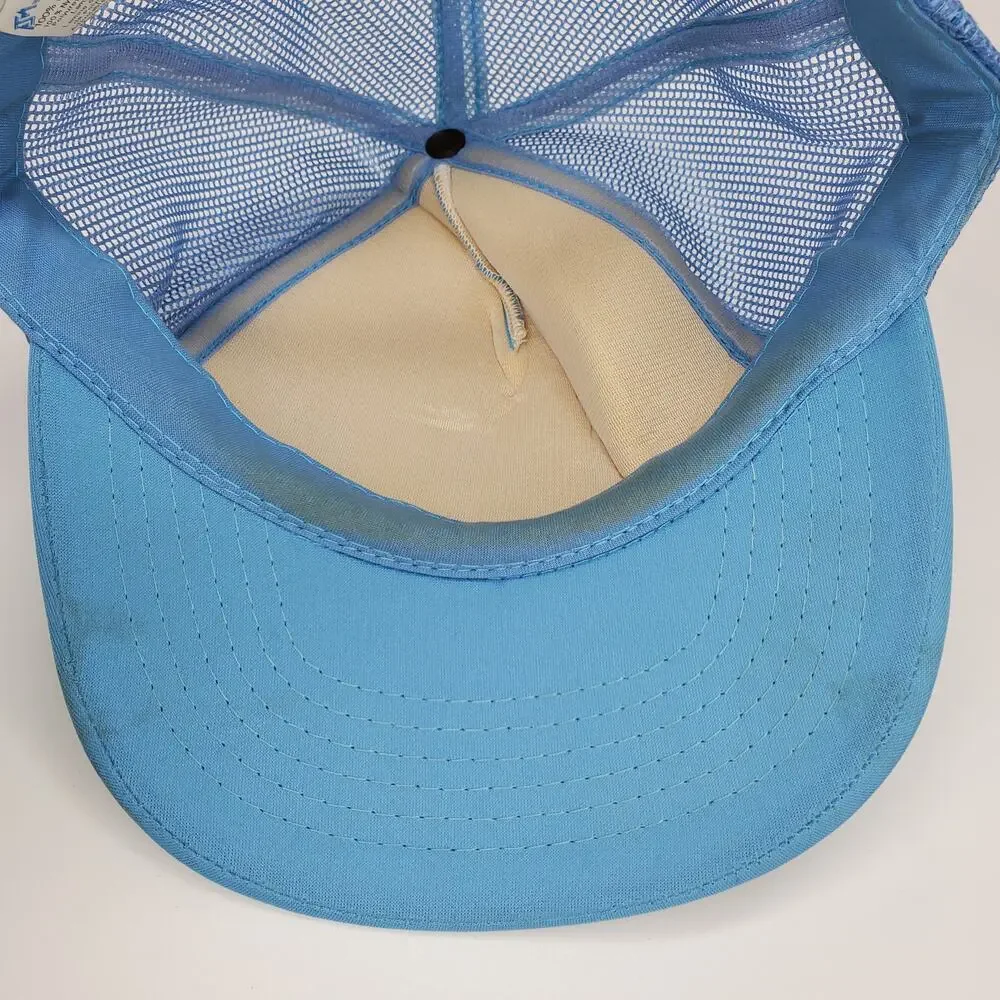 Vintage Perth‎ Ontario 175th Anniversary Trucker Hat Blue Mesh Snapback Cap 1991